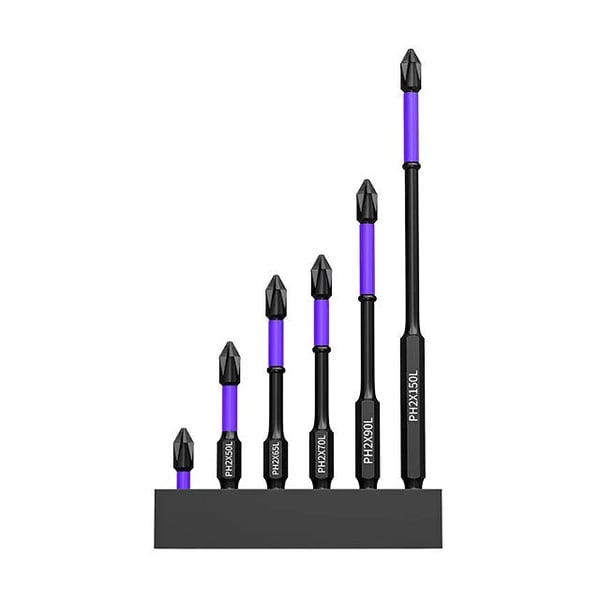 Torqit™ Verbesserte hohe Härte und starke magnetische Bits | 6er Set