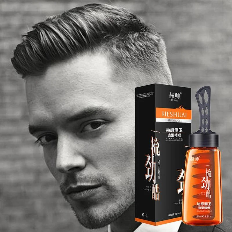 Salon-Haargel für Männer mit Kamm | 1 KAUFEN, 1 GRATIS