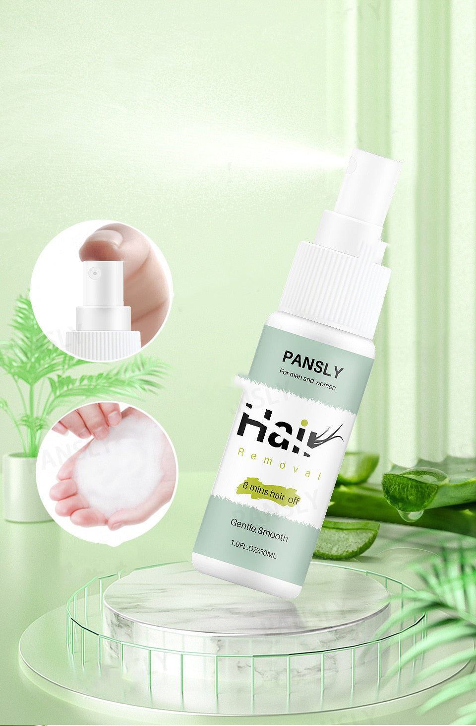 Pansly™ - 100% Natürliches Haarentfernungsspray | 1+1 GRATIS