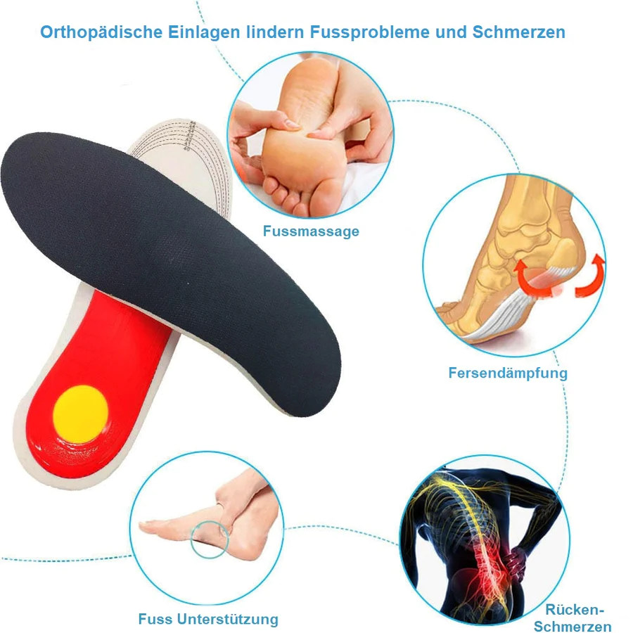 OrthoSohle™ | Fuß- und Hüftschmerzen einfach gesund laufen (1 Paar)